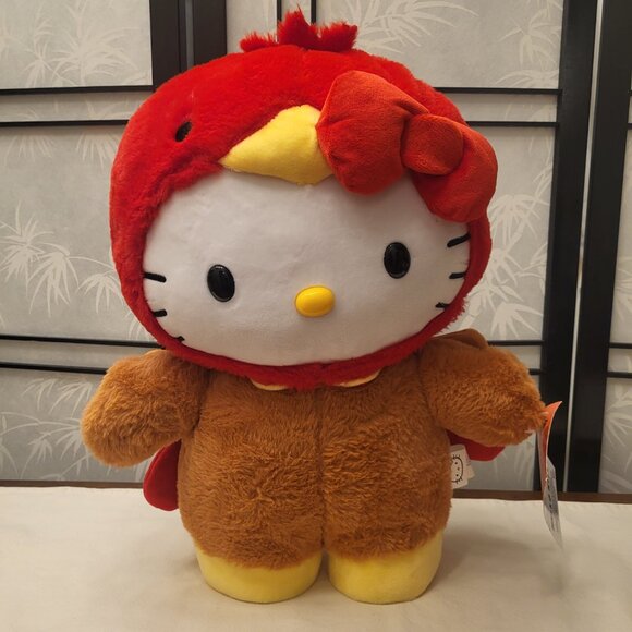 Kawaii Hello Kitty Turkey Plush Greeter Thanksgiving Harvest Fall Autumn NWT - Picture 1 of 7